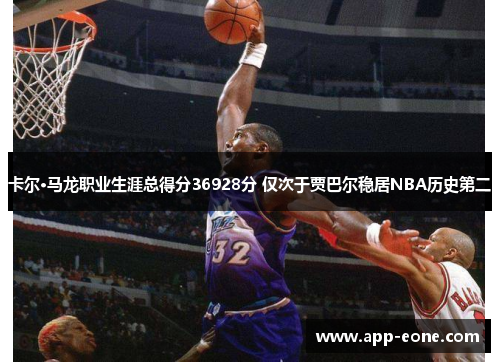 卡尔·马龙职业生涯总得分36928分 仅次于贾巴尔稳居NBA历史第二