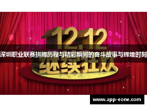 深圳职业联赛拼搏历程与精彩瞬间的奋斗故事与辉煌时刻