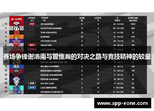 赛场争锋谢浩南与曾维瀚的对决之路与竞技精神的较量